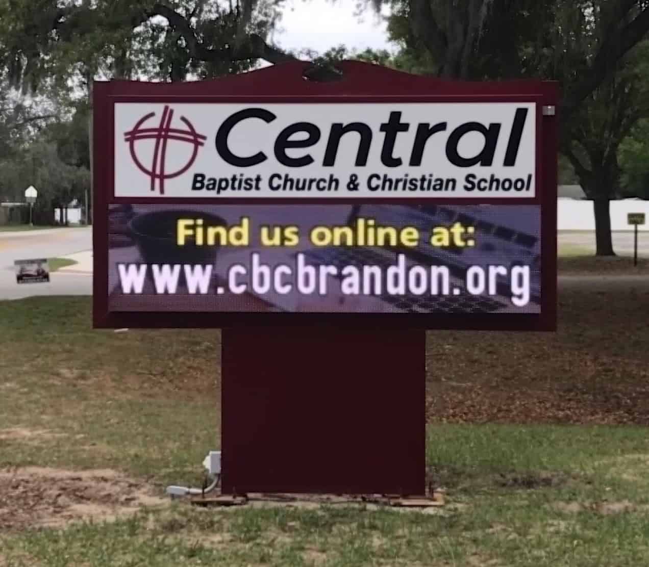LED Message Center Installation