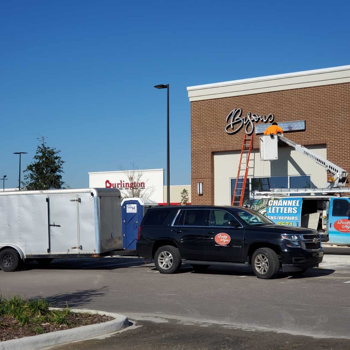Electrical Storefront Sign - Direct Mounted Channel Letters