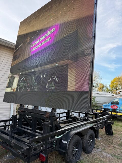 Large Trailer Mounted LED Display