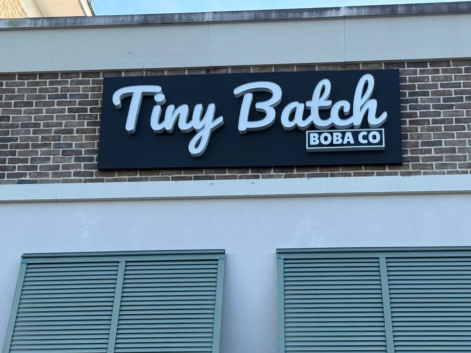Backer panel mounted channel letters built by Quality Signs Tampa